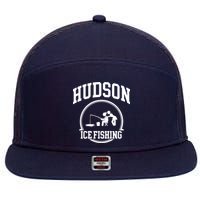 Hudson Ice Fishing 7 Panel Mesh Trucker Snapback Hat