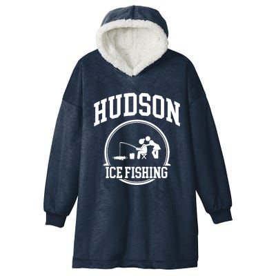 Hudson Ice Fishing Hooded Wearable Blanket