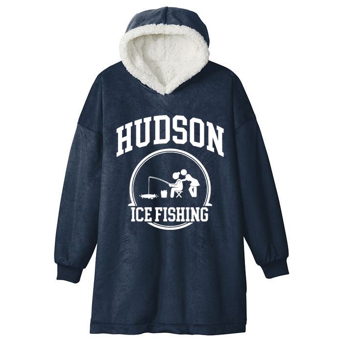 Hudson Ice Fishing Hooded Wearable Blanket