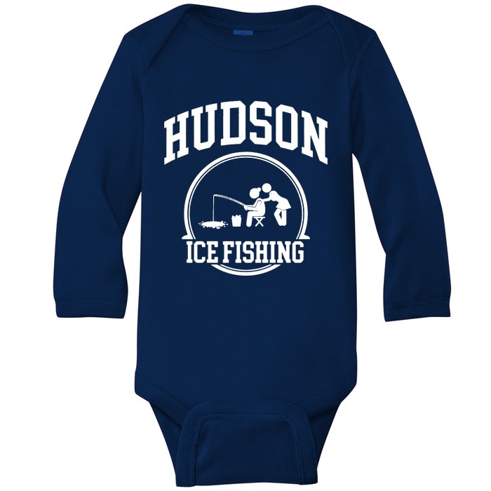 Hudson Ice Fishing Baby Long Sleeve Bodysuit