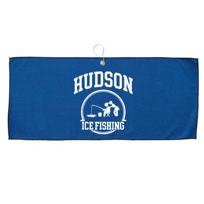 Hudson Ice Fishing Large Microfiber Waffle Golf Towel