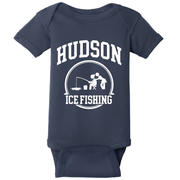 Hudson Ice Fishing Baby Bodysuit