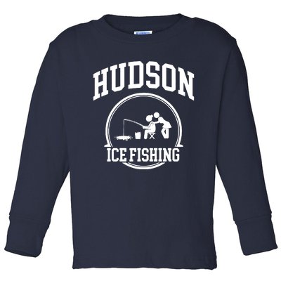 Hudson Ice Fishing Toddler Long Sleeve Shirt