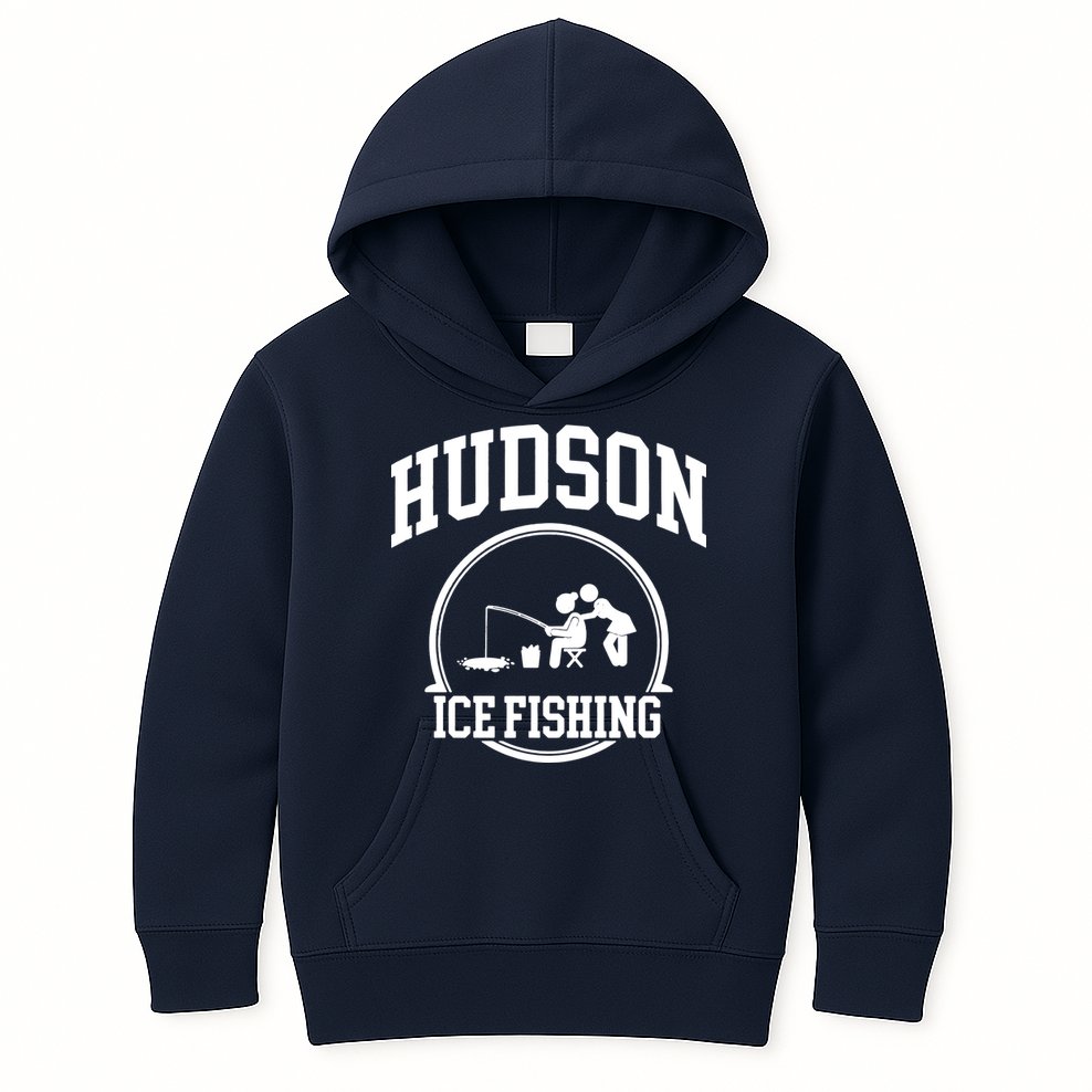 Hudson Ice Fishing Kids Hoodie