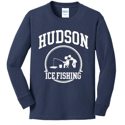 Hudson Ice Fishing Kids Long Sleeve Shirt