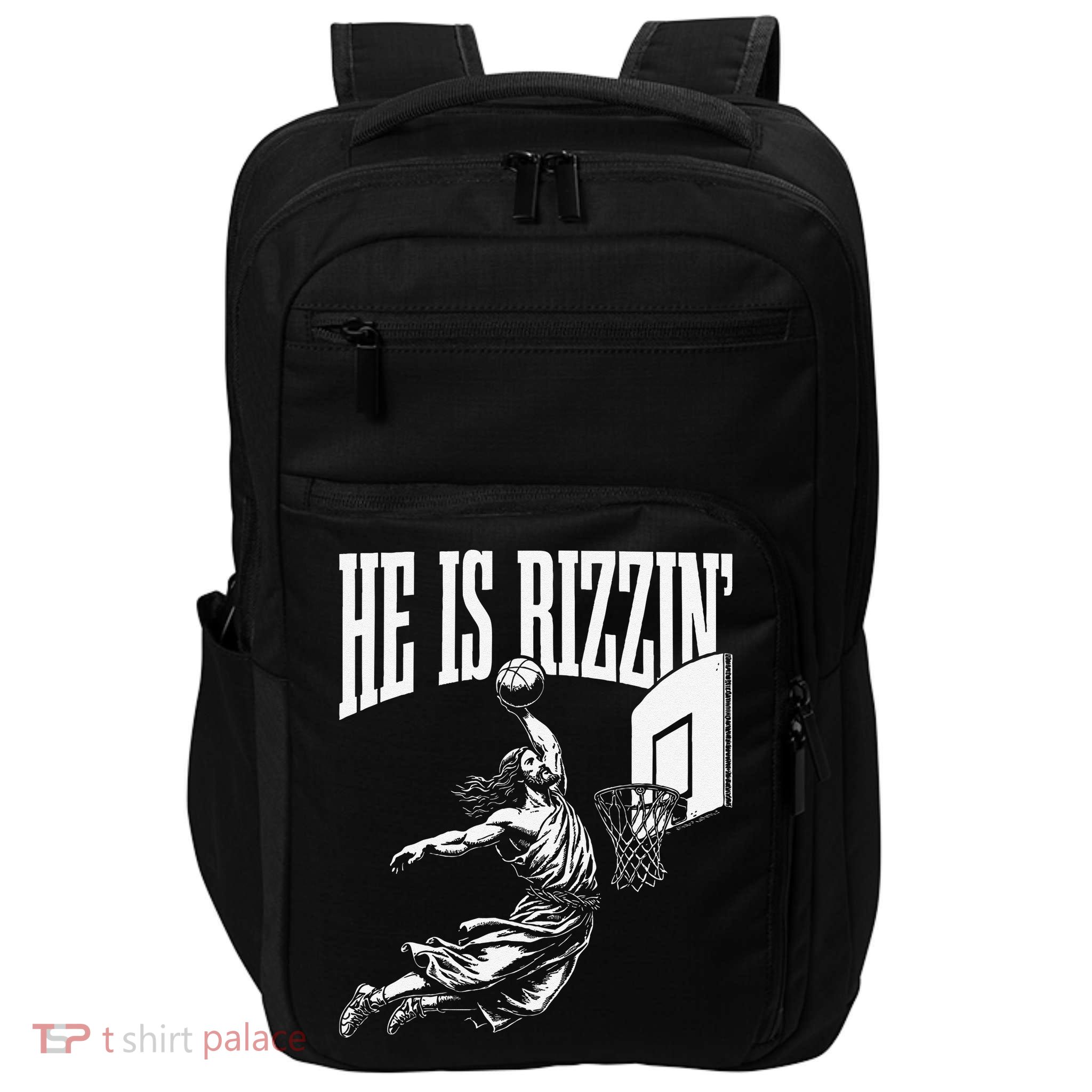 He Is Funny Rizzin Basketball Gift Impact Tech Backpack
