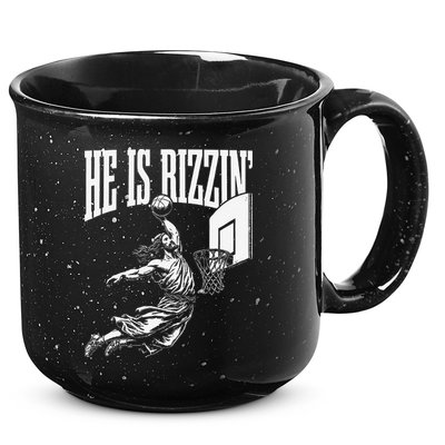 He Is Funny Rizzin Basketball Gift 15oz Campfire Ceramic Mug