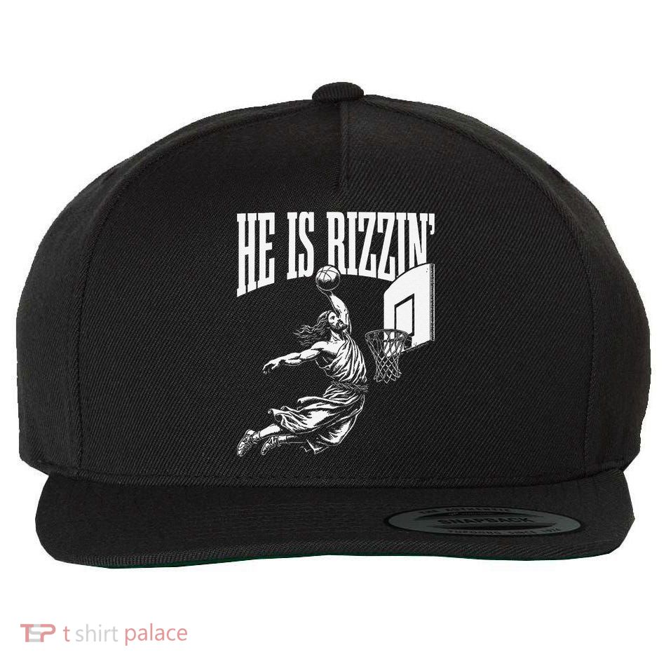 He Is Funny Rizzin Basketball Gift Wool Snapback Cap