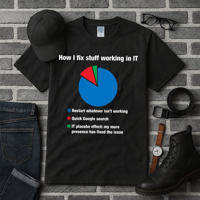 How I Fix Stuff Working In IT, Tech Support Geek Nerd Gift Tall T-Shirt