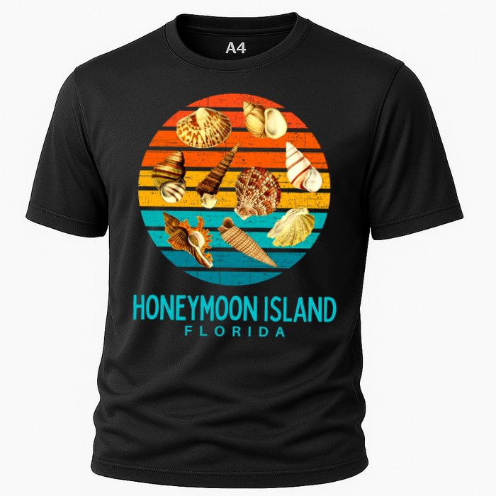 Honeymoon Island Florida Beach Shells Novelty Funny Gift Cooling Performance Crew T-Shirt