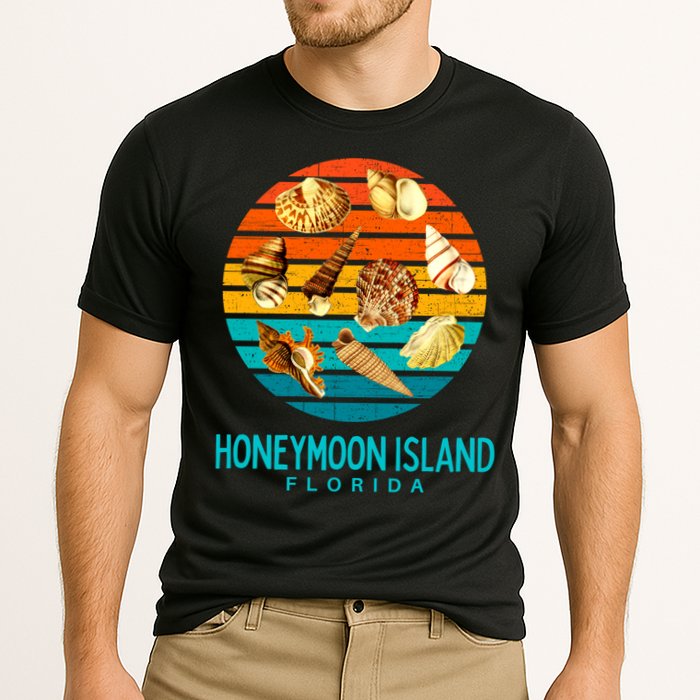 Honeymoon Island Florida Beach Shells Novelty Funny Gift Cooling Performance Crew T-Shirt