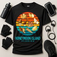 Honeymoon Island Florida Beach Shells Novelty Funny Gift Cooling Performance Crew T-Shirt