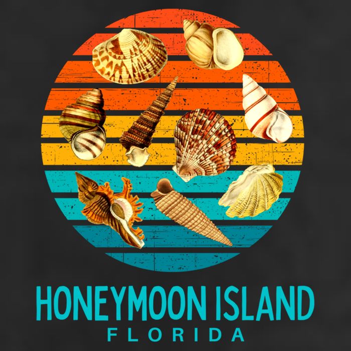 Honeymoon Island Florida Beach Shells Novelty Funny Gift Adult Drive Performance Visor