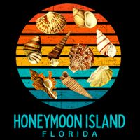 Honeymoon Island Florida Beach Shells Novelty Funny Gift Bucket Hat