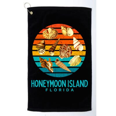 Honeymoon Island Florida Beach Shells Novelty Funny Gift Golf Towel