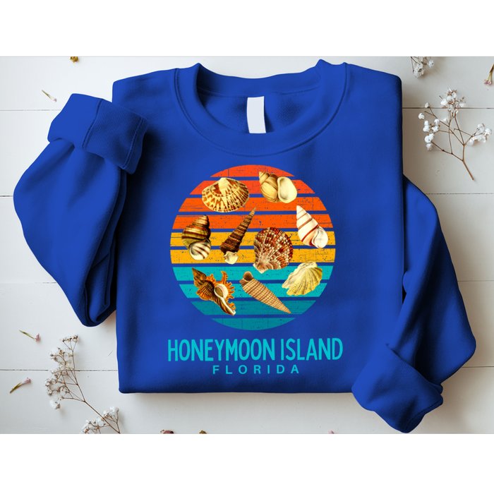 Honeymoon Island Florida Beach Shells Novelty Funny Gift Sweatshirt
