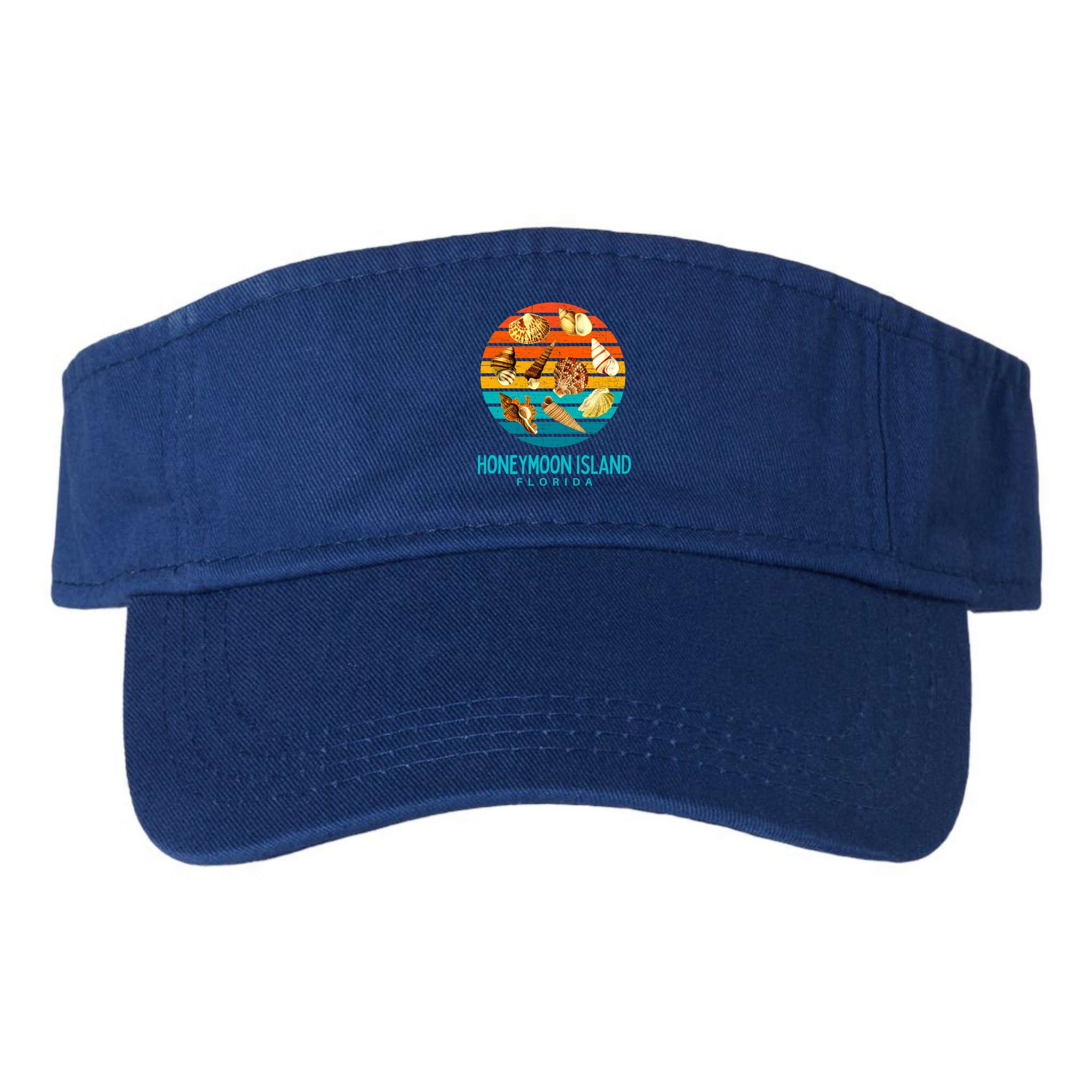 Honeymoon Island Florida Beach Shells Novelty Funny Gift Visor