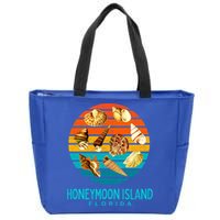 Honeymoon Island Florida Beach Shells Novelty Funny Gift Zip Tote Bag