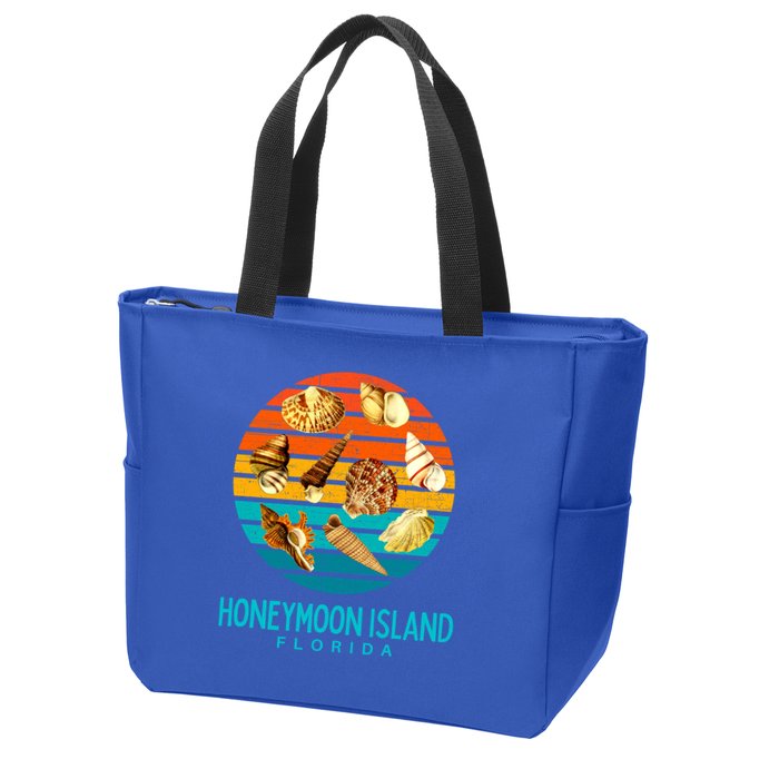 Honeymoon Island Florida Beach Shells Novelty Funny Gift Zip Tote Bag