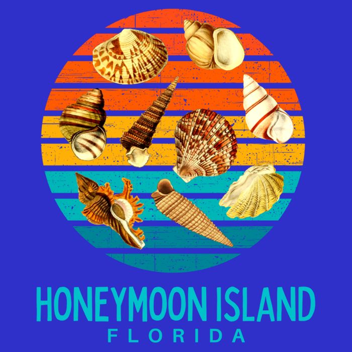 Honeymoon Island Florida Beach Shells Novelty Funny Gift Zip Tote Bag