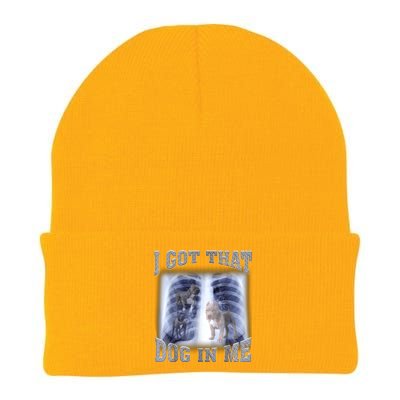 Hilarious I Got That Dog In Me Xray Meme Funny Knit Cap Winter Beanie