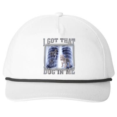 Hilarious I Got That Dog In Me Xray Meme Funny Snapback Five-Panel Rope Hat