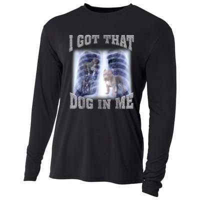 Hilarious I Got That Dog In Me Xray Meme Funny Cooling Performance Long Sleeve Crew