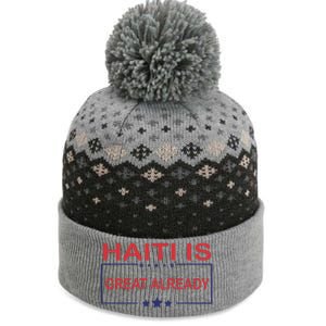 Haiti Is Great Already Haiti Pride The Baniff Cuffed Pom Beanie