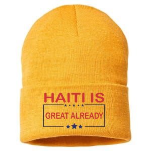 Haiti Is Great Already Haiti Pride Sustainable Knit Beanie