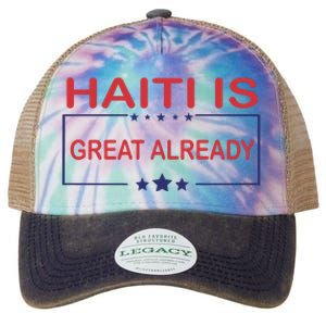 Haiti Is Great Already Haiti Pride Legacy Tie Dye Trucker Hat