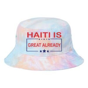 Haiti Is Great Already Haiti Pride Tie Dye Newport Bucket Hat