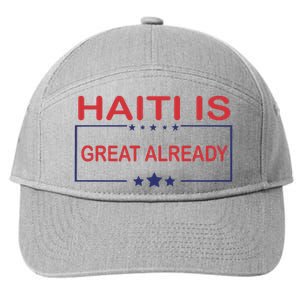 Haiti Is Great Already Haiti Pride 7-Panel Snapback Hat