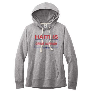 Haiti Is Great Already Haiti Pride Women's Fleece Hoodie