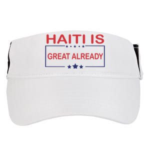 Haiti Is Great Already Haiti Pride Adult Drive Performance Visor