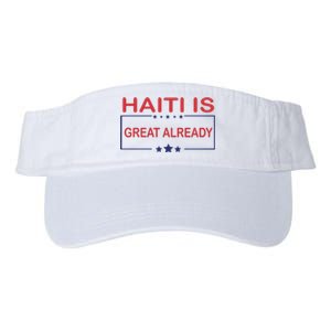 Haiti Is Great Already Haiti Pride Valucap Bio-Washed Visor