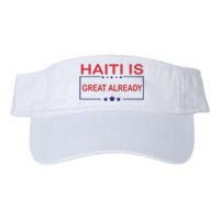 Haiti Is Great Already Haiti Pride Valucap Bio-Washed Visor