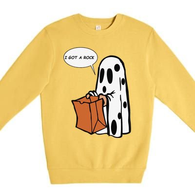 Halloween I Got A Rock Ghost Premium Crewneck Sweatshirt