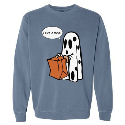 Halloween I Got A Rock Ghost Garment-Dyed Sweatshirt