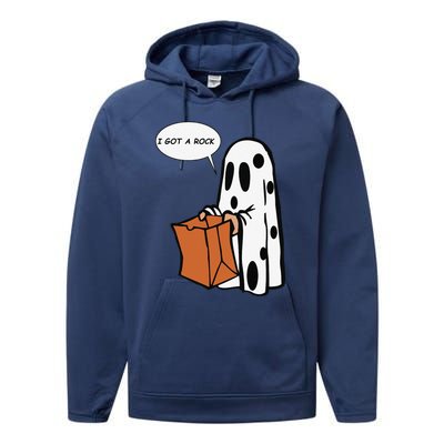 Halloween I Got A Rock Ghost Performance Fleece Hoodie