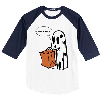 Halloween I Got A Rock Ghost Baseball Sleeve Shirt