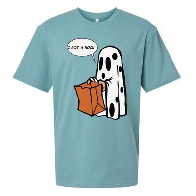 Halloween I Got A Rock Ghost Sueded Cloud Jersey T-Shirt