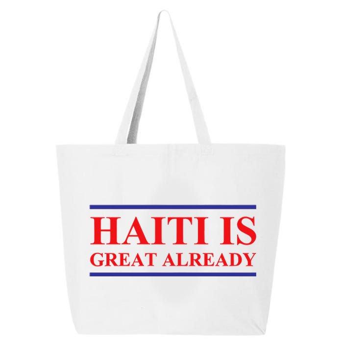 Haiti Is Great Alreadysupport Haiti Pride 25L Jumbo Tote