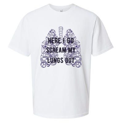 Here I Go Scream My Lungs Out Sueded Cloud Jersey T-Shirt