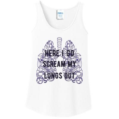 Here I Go Scream My Lungs Out Ladies Essential Tank