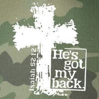He Is Got My Back Inspirational Christian Legacy Tie Dye Trucker Hat