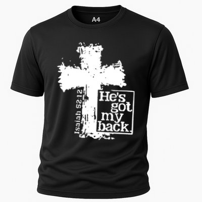 He Is Got My Back Inspirational Christian Performance Shirt