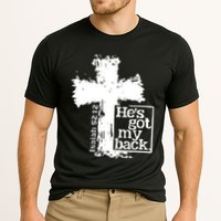 He Is Got My Back Inspirational Christian Performance Shirt