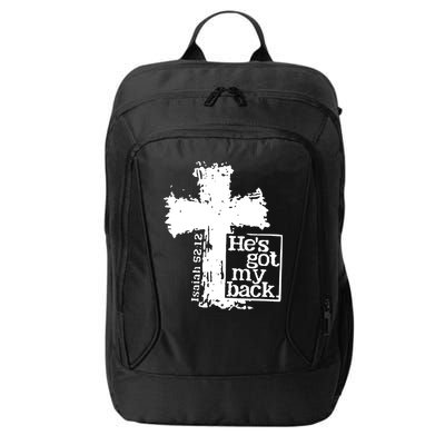 He Is Got My Back Inspirational Christian City Backpack
