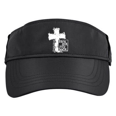 He Is Got My Back Inspirational Christian Adult Drive Performance Visor