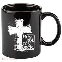 He Is Got My Back Inspirational Christian 11oz C Handle Ceramic Mug